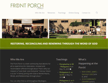 Tablet Screenshot of frontporchchurch.com